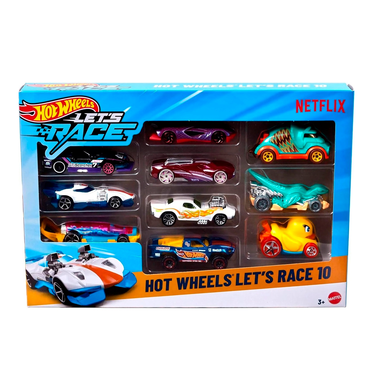Autos Hot Wheels Pack X10 Autitos De Colecciòn -SERIE NETFLIX