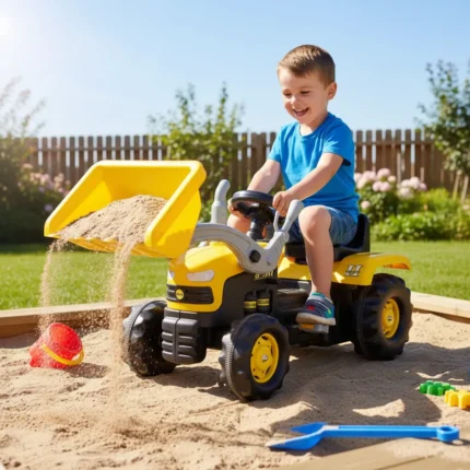 Tractor a pedal con Pala Excavadora Dolu 8051