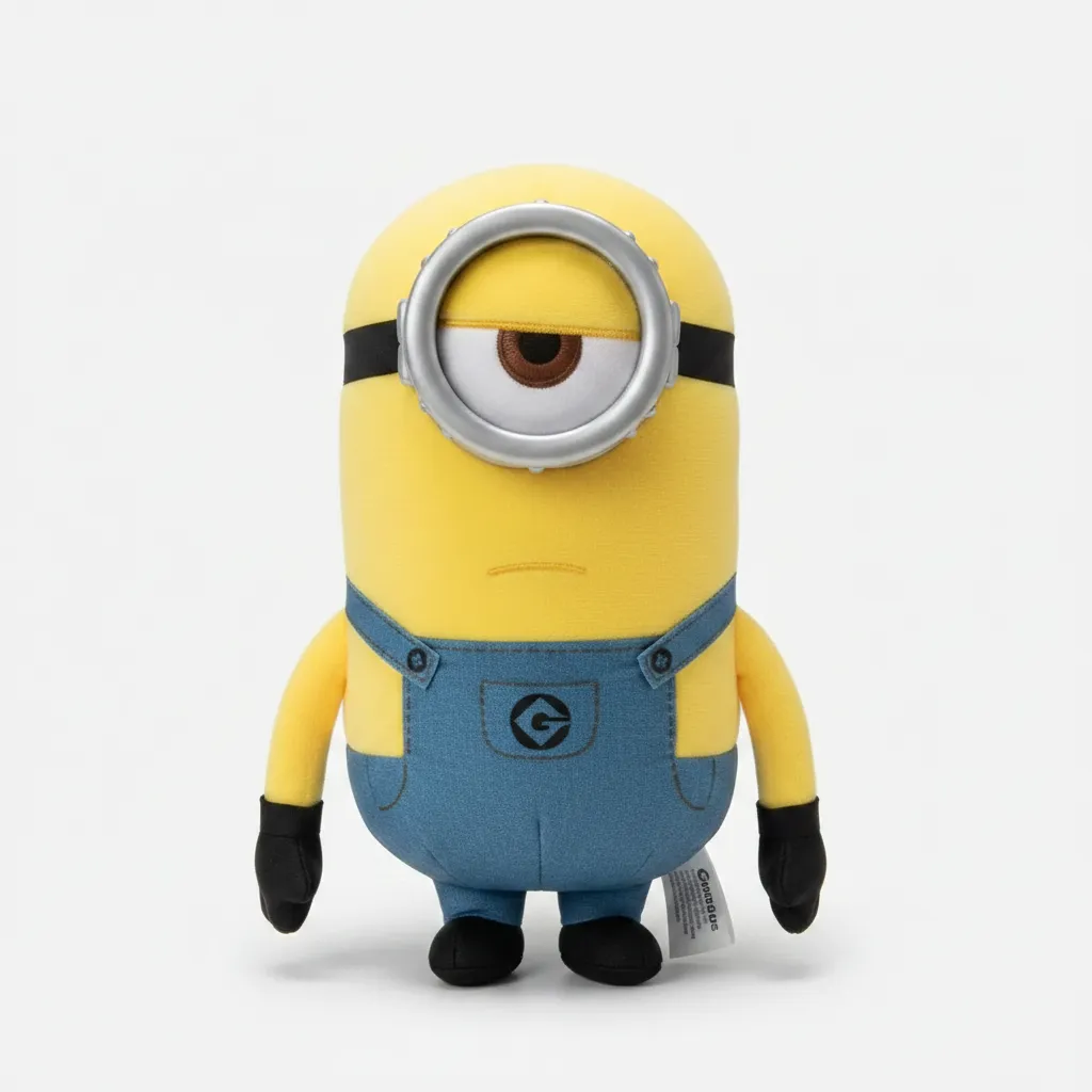 Peluche Minions Dick Con Gafas 3d Original 22cm Phi Phi Toys