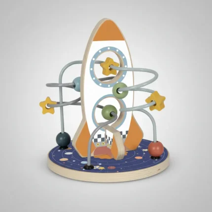 Laberinto De Madera Cohete Espacial Tooky Toy Actividades